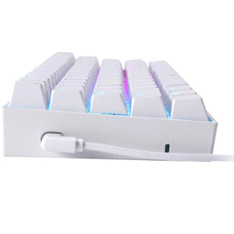 Redragon K630 Dragon Born 60% Wired RGB Gaming Keyboard, 61 Keys Compact Mechanical Keyboard with Linear Red Switch, Pro Driver Support, White Redragon K630 Dragon Born 60% Wired RGB Gaming Keyboard, 61 Keys Compact Mechanical Keyboard with Linear Red Switch, Pro Driver Support, White